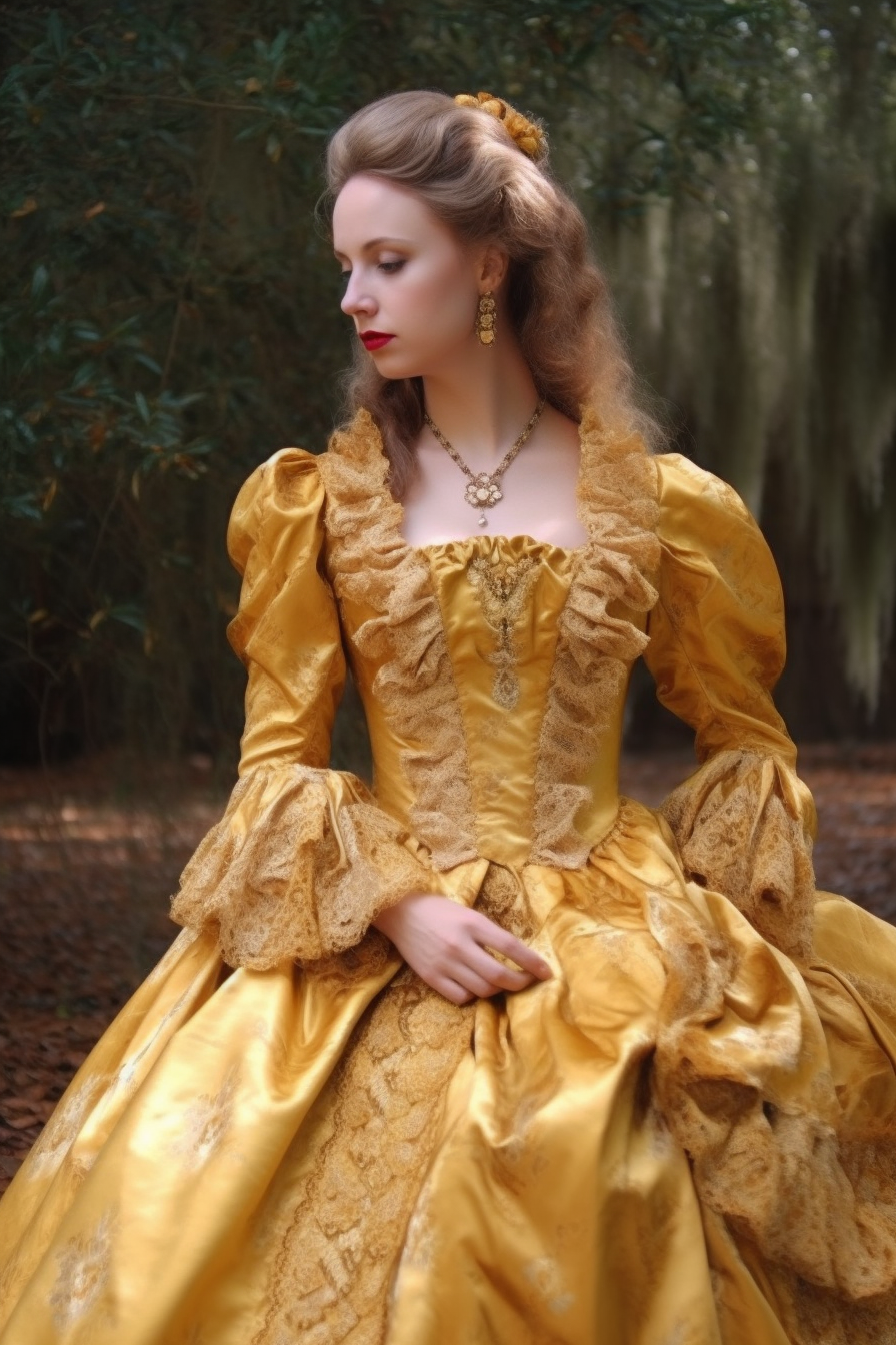 Digital Image Stock Photo of Romantic Historical Woman